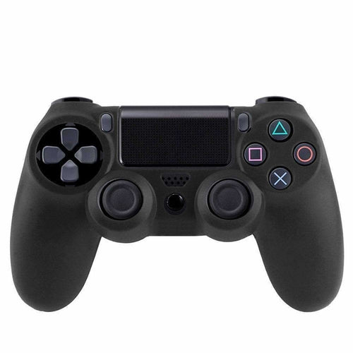 Exible Silicone Protective Case for Sony PS4 Game Controller - Black - SOLONY