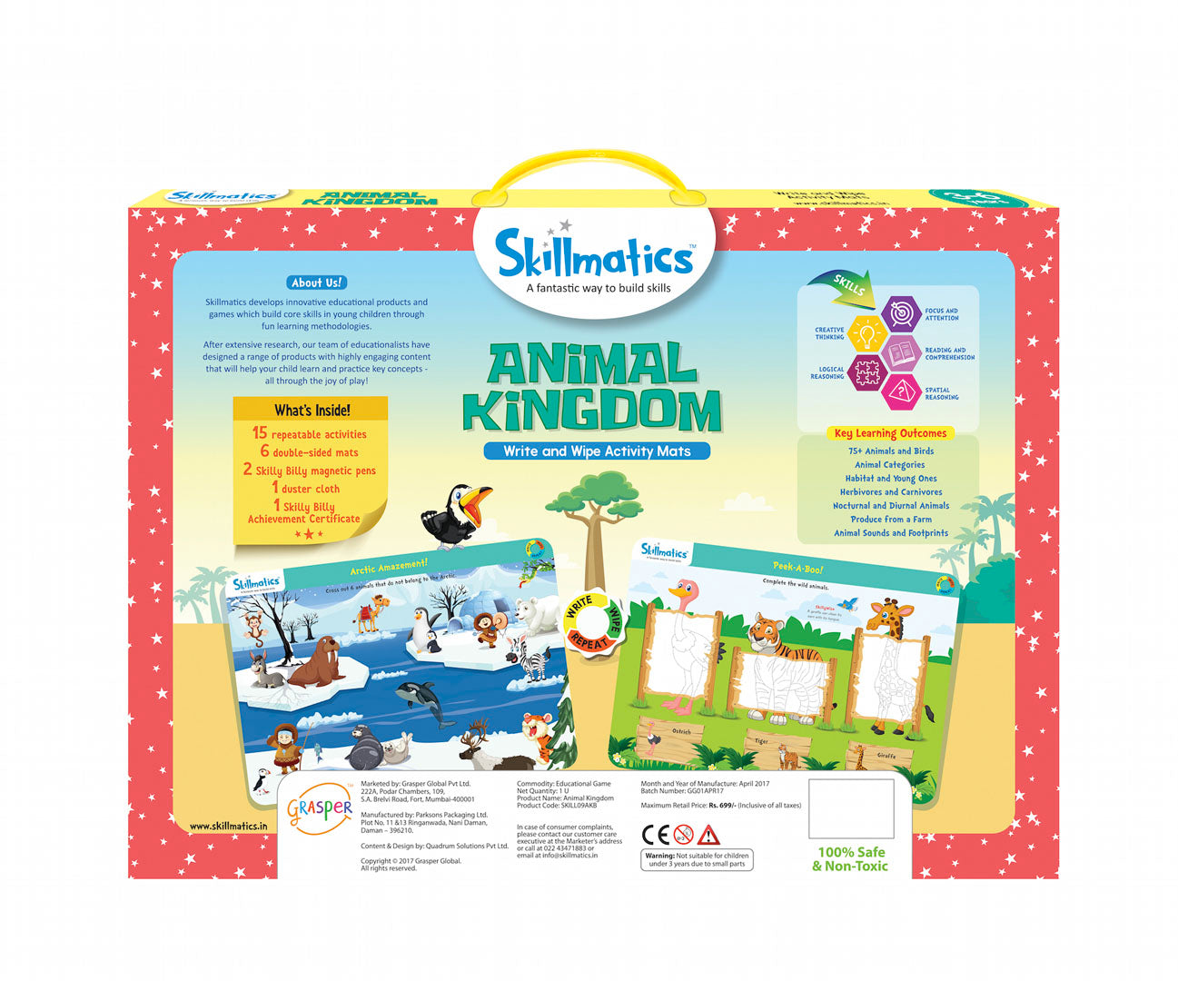 Skillmatics Animal Kingdom - Kids Learn About Over 75 Amazing Animals - SOLONY