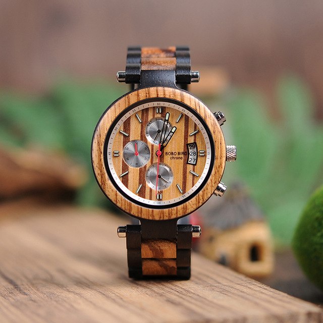 P17 Wooden Mens Watches Bearing Design - SOLONY