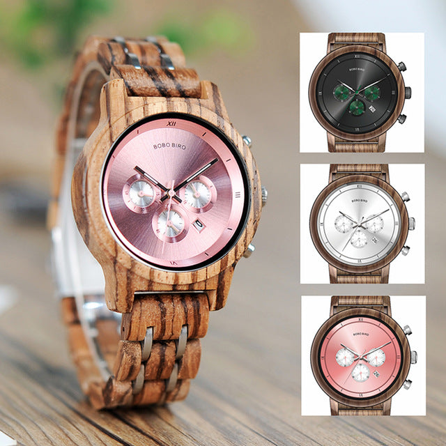 P18 Wooden Watches for Lovers Wood and - SOLONY