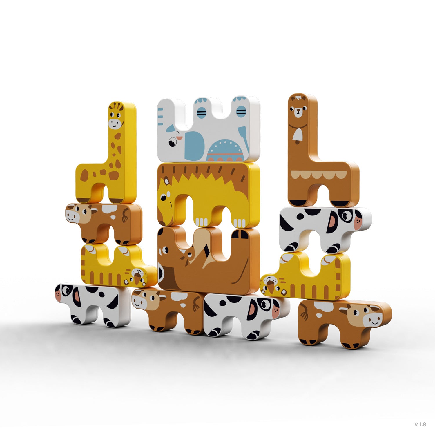 Stacking Blocks Balancing Animals Toy - SHOPSOLONY