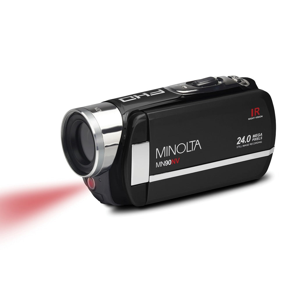 Minolta Mn90nv Full Hd 1080p Ir Night Vision Camcorder (black) - SHOPSOLONY