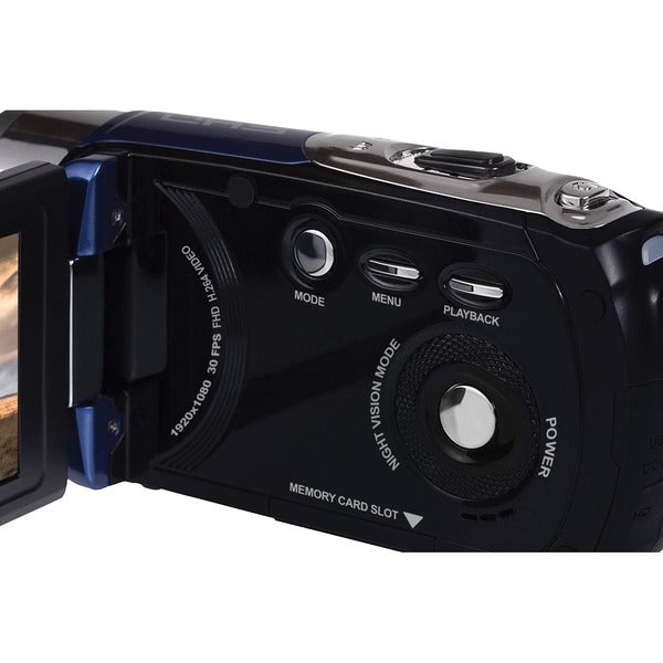 Minolta Mn90nv Full Hd 1080p Ir Night Vision Camcorder (blue) - SHOPSOLONY