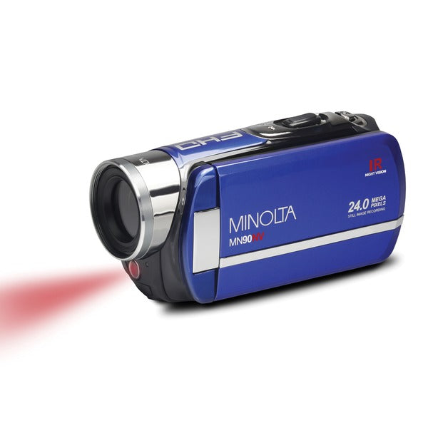 Minolta Mn90nv Full Hd 1080p Ir Night Vision Camcorder (blue) - SHOPSOLONY