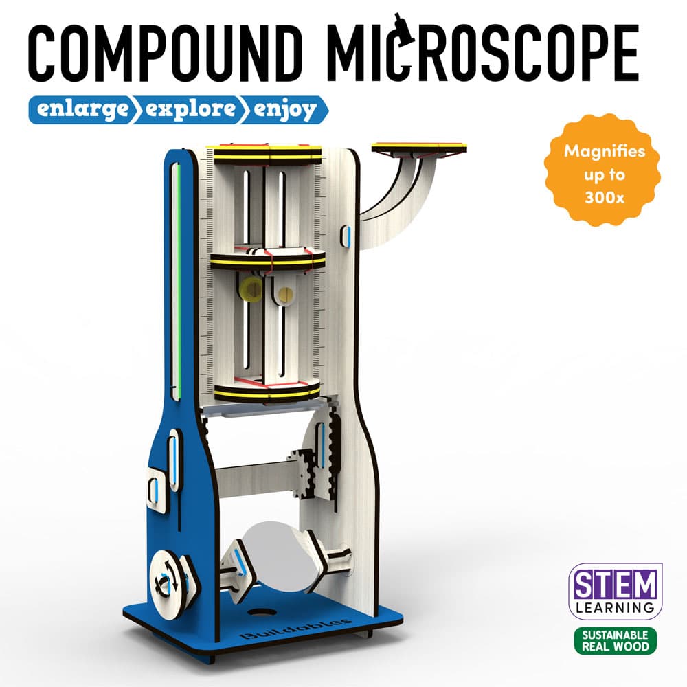 Skillmatics Buildables Compound Microscope - Kids Build This to Learn - SOLONY