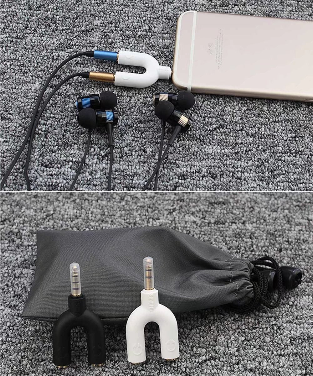 Headphone Splitter 1-to-2 Connector - SOLONY