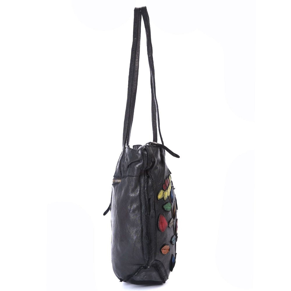 Leather Handbag - Bluebell - SHOPSOLONY