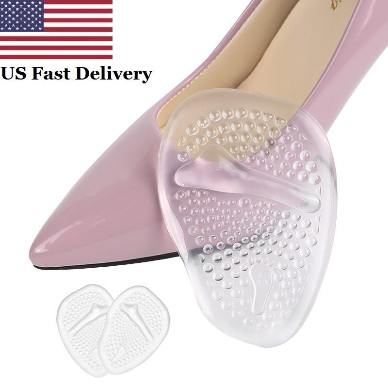 US Forefoot Insert Pad For Women High Heels Shoes Cushion Protection Pain Relief Forefoot Insoles Feet Pads Foot Care Anti-Slip - SHOPSOLONY