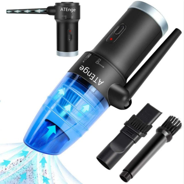 Compressed Air can for computers ,Electric Air Blower Computer Cleaning,Cordless Air Dust Cleaner for PC Keyboard Crumbs - SHOPSOLONY