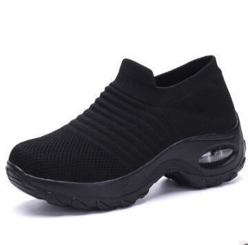 Women Tennis Shoes Mesh Height-increasing Slip-on Sock Footwear Outdoor Sneakers Thick Bottom Sneaker Platforms Zapatillas Mujer - SHOPSOLONY