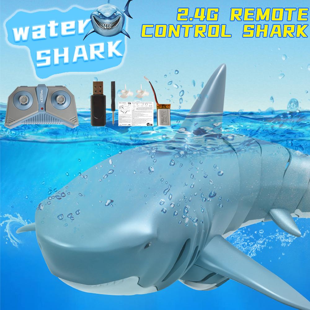 2.4G Remote Control Simulation of Shark Prank Toy, 360 Degree Rotate, - SOLONY
