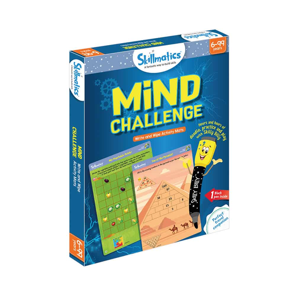 Skillmatics Mind Challenge - Fun And Interactive Repeatable Write & - SOLONY