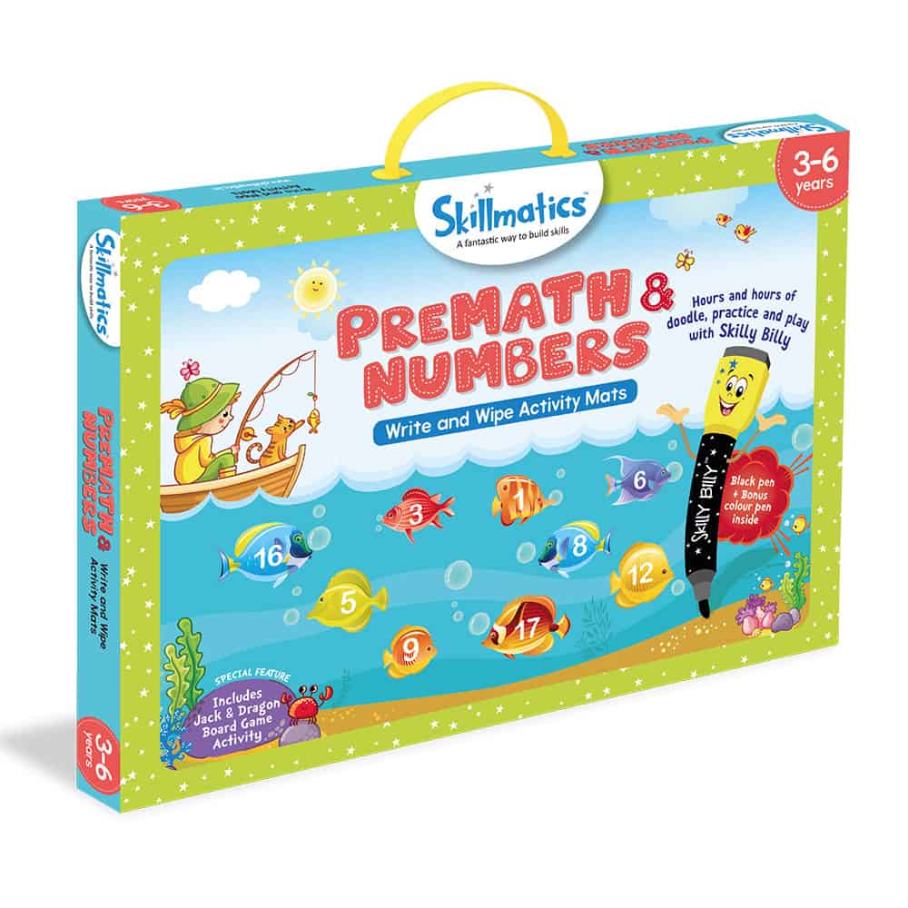 Skillmatics Pre-Math And Numbers - Kids Early Education - 17 Write & - SOLONY